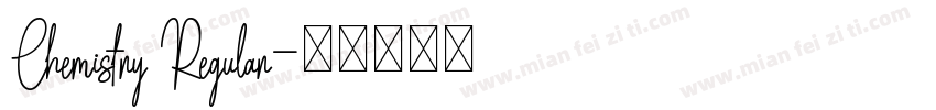 Chemistry Regular字体转换